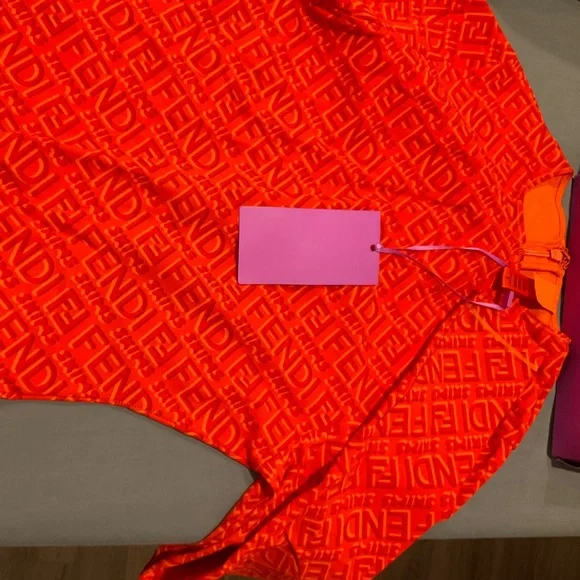 🆕FENDI X SKIMS GEORGIA CREWNECK FULL ONSIE LONG-SLEEVE LEGGING JUMPSUIT ROMPER - Picture 16 of 16